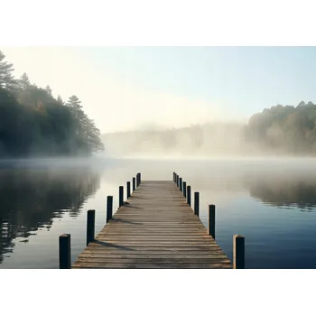 Plakát Plakát Ranní Ticho u Vody bez rámu 42 x 29,7 cm