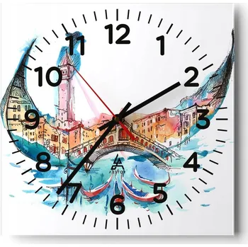 Hodiny Nástěnné hodiny do obýváku 40x40 Abstrakce Tiché hodiny Skleněné hodiny Bez hlučnosti