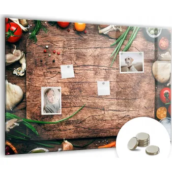 Kancelářský nábytek Magnetická tabule stíratelná za sucha s magnety 100x70 cm Tabule na vaření