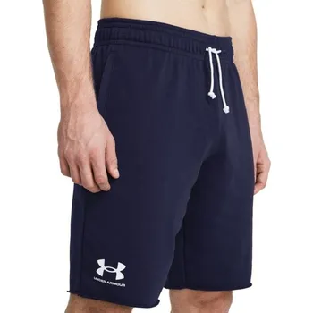 Pánské kraťasy Šortky Rival Terry Short Blue - Under Armour Velikost: XL, Barva: modrá