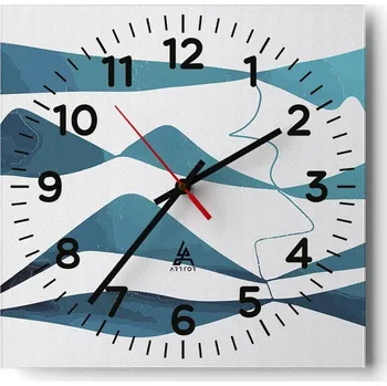 Hodiny Nástěnné hodiny do obýváku 40x40 Minimalistické Tiché Hodiny na skle Bez hlučnosti