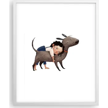 Obraz Obraz plakát na zeď v bílém rámu 40x50 pro děti, plakáty do obýváku