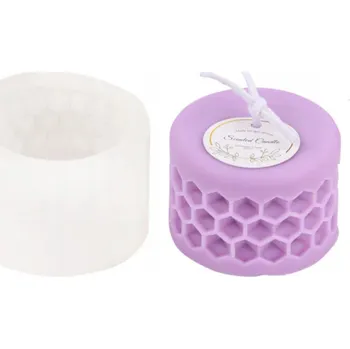 Svíčka Silikonová forma na svíčky, vosk, sádru, mýdlo, odlitky – VÁLEC MEDOVÁ PLÁSTEV M