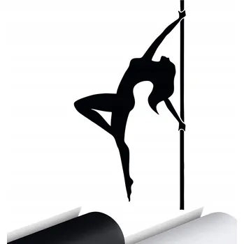 Samolepicí dekorace na vozidlo NÁLEPKA na auto POLE DANCE ŽENA Tanečnice 8x15