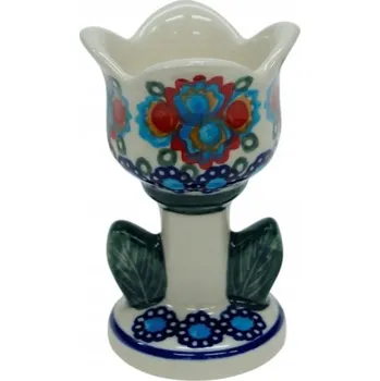 Svícen Keramický svícen tulipán Keramika Bolesławiec