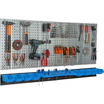 Obraz Kovová dílenská stěna / panel na nářadí