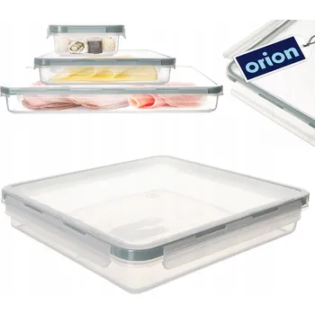 Dóza na potraviny Nádoba KUCHENNA pro skladování potravin uzenin sýrů nízká plochá 900ml