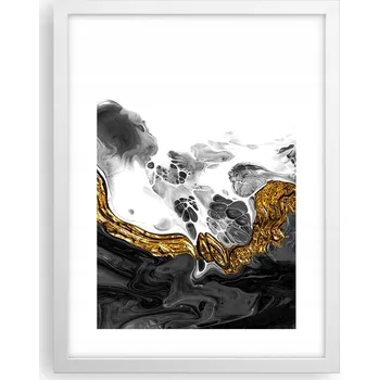 Obraz Obraz plakát v bílém rámu do obýváku 30x40 abstrakce plakáty na zeď