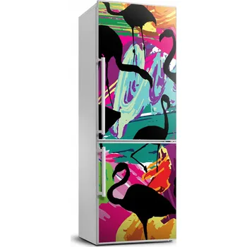 Fototapeta Samolepicí samolepící na ledničku na zeď Plameňáci