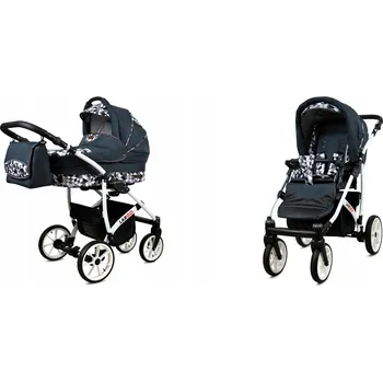 Kočárek Dětský kočárek 2v1 BabyLux LARGO – sporťák a hluboká korba, lehký, s taškou