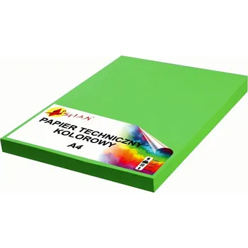 Barevný papír Technický papír A4 240g hráškově zelený v3 50 listů