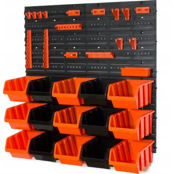 Obraz Dílenská stěna na nářadí 80x80cm s 15 boxy