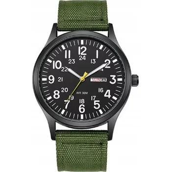 Hodinky Hodinky TPW LUMINOUS - vojenský styl, skvělý design, ukazatel dne a data - černé