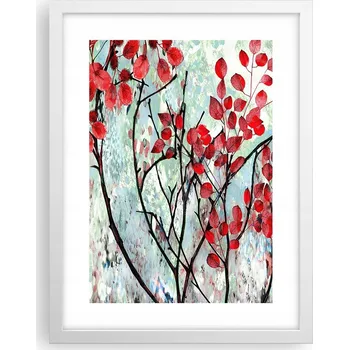 Obraz Obraz plakát v bílém rámu do obýváku 30x40 abstrakce plakáty na zeď