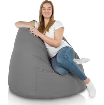 Sedací pytel Šedý Sedací Pytel XXL Venkovní Voděodolný XXL