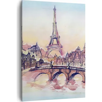 Obraz Obraz na plátně do obývacího pokoje ložnice 50x70 město obrazy na zeď canvas