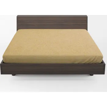 Prostěradlo Froté prostěradlo s gumou 200x220 SILNÉ béžové PRODUKT POLSKÝ KONEY