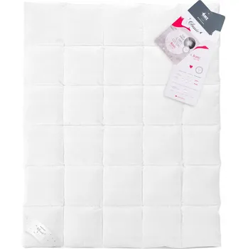 přikrývka Celoroční přikrývka 180x200cm bavlněný sypek, 70% prachové peří, Bílá, AMZ BASIC+