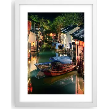 Obraz Obraz plakát v bílém rámu do obýváku 30x40 krajina plakáty na zeď