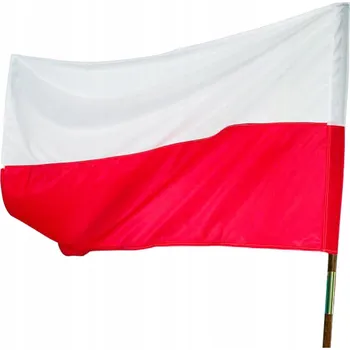 Obraz Polská vlajka ManufakturaFlag 150x92 cm polyester s úchytem OEKO-TEX
