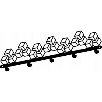 Věšák Šatní ramínko kovový Gamet černý