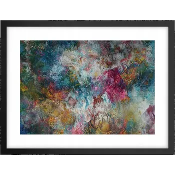 Obraz Obraz plakát v černém rámu do obýváku 40x30 abstrakce foto na zeď