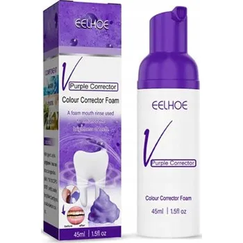 Přípravek na bělení zubů EELHOE Fialová Pěna pro Korekci Zubu 45ml - Pěna pro Bělení Zubů