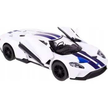 autíčko KOVOVÝ MODEL FORD GT 2017 KINSMART V MĚŘÍTKU 1:38, BÍLÝ
