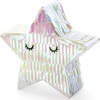 Vánoční dekorace MINI PINIATA HVĚZDA 10,5 x 9,5 CM DEKORACE