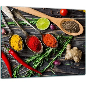 Obraz SKLENĚNÁ OCHRANNÁ DESKA NA SPORÁK 60x52 KOŘENÍ