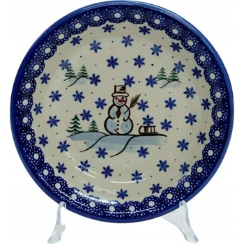 Talíř Keramický hluboký talíř 22,5 cm Bolesławiec