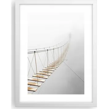 Obraz Obraz plakát v bílém rámu do obýváku 30x40 abstrakce plakáty na zeď