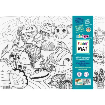 Obraz Transparentní podložka pro vybarvování Strigo od Funny Mat Rybičky