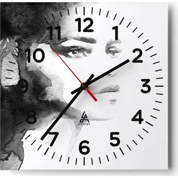 Hodiny Nástěnné hodiny do obýváku 40x40 Fantasy Tiché Skleněné hodiny Bez Hlučnosti