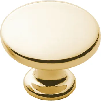 Nábytkové kování Nábytková úchytka knopka zlatý lesk 3 x 3 x 2,5 cm