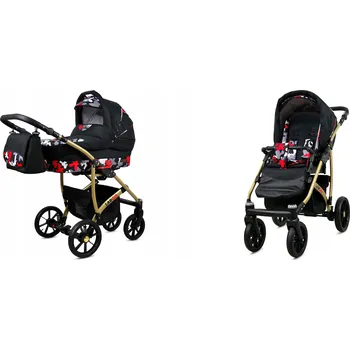 Kočárek Dětský kočárek 2v1 BabyLux LARGO – sporťák a hluboká korba, lehký, s taškou