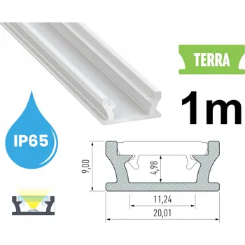 LED osvětlení LED profil Lumines Terra bílý