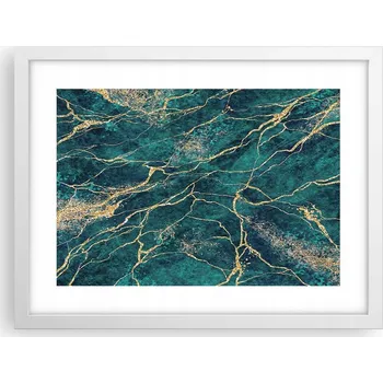 Obraz Obraz plakát v bílém rámu do obýváku 40x30 abstrakce foto na zeď