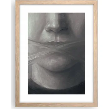 Obraz Obraz plakát v rámu světlý dub do obýváku 30x40 abstrakce plakáty na zeď