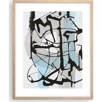 Obraz Obraz plakát na zeď v rámu světlý dub 40x50 abstrakce plakáty do obývacího pokoje