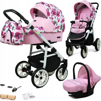 Kočárek Dětský kočárek 3v1 BabyLux Colorlux - sporťák, hluboká korba, autosedačka