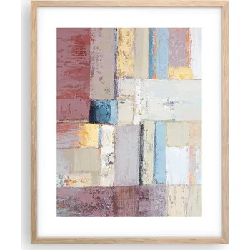 Obraz Obraz plakát na zeď v rámu světlý dub 40x50 abstrakce plakáty do obývacího pokoje