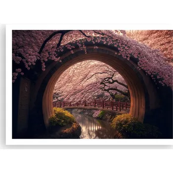 Obraz Plakát na zeď bez rámu 100x70 most foto-obraz plakáty do obývacího pokoje ložnice