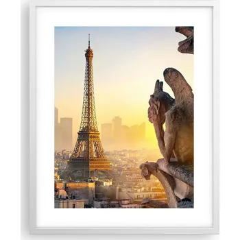Obraz Obraz plakát na zeď v bílém rámu 40x50 město foto plakáty do obýváku
