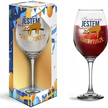 Sklenice Sklenička Víno – Nic nemusím, jsem v důchodu