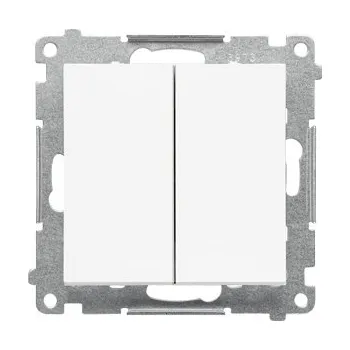 vypínač Dvojitý spínací tlačítko dvoukruhové bílé Kontakt Simon 55 - TP2.01/111