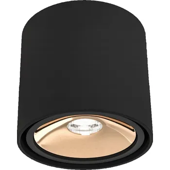 Stropní Svítidlo stropní svítidlo tuba NEO 1 černá zlatá do šatny haly glamour