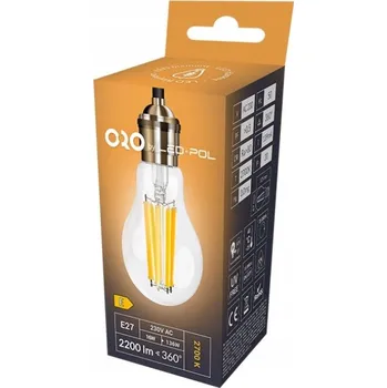 Žárovka LED žárovka filament 230V E27 A67 16W 2200LM teplá bílá 2700K