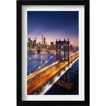 Obraz Obraz v rámu na zeď New York - západ slunce nad Manhattanem 20x30 cm