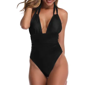 Dámské plavky K&M jednodílné plavky vícebarevné velikost XL